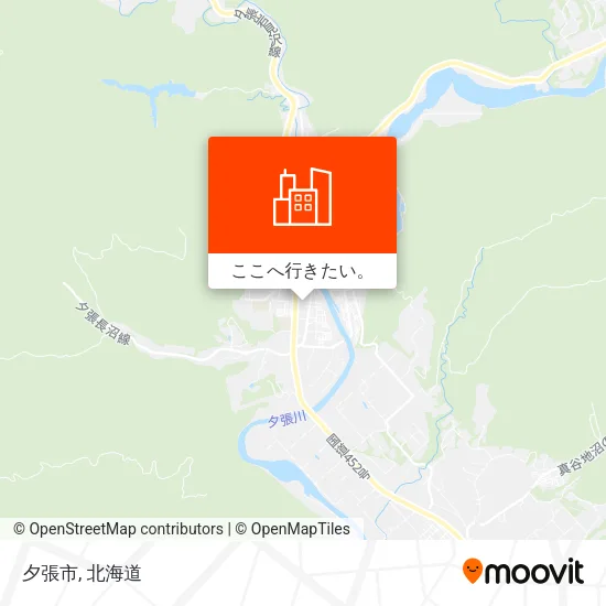 夕張市地図