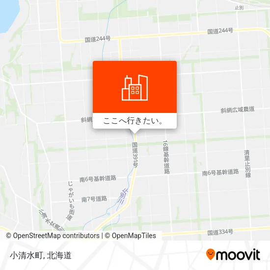 小清水町地図