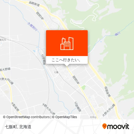 七飯町地図