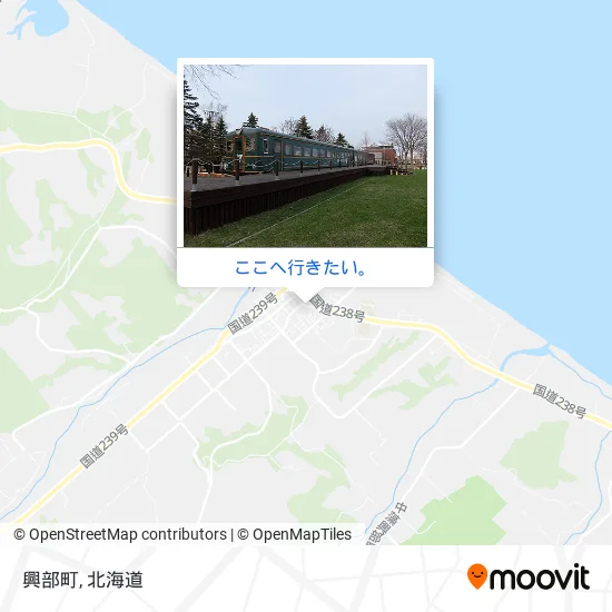 興部町地図