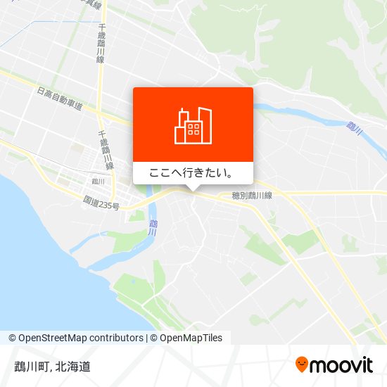 鵡川町地図