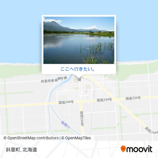 斜里町地図