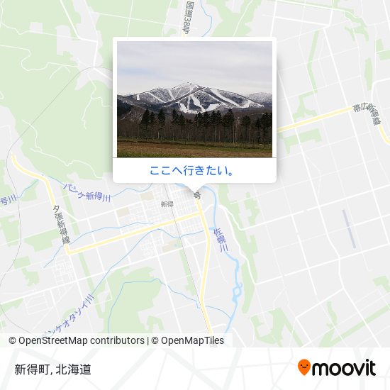 新得町地図