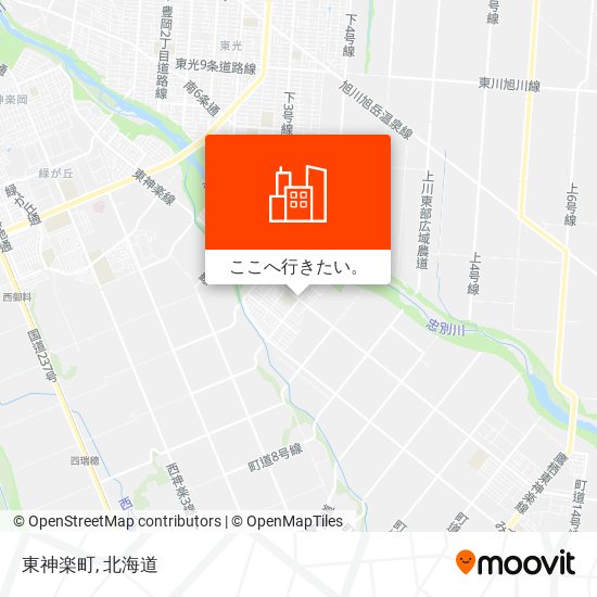 東神楽町地図