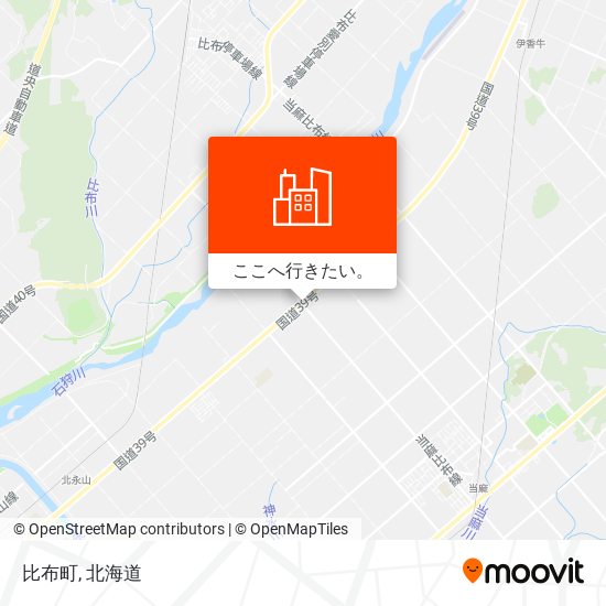 比布町地図