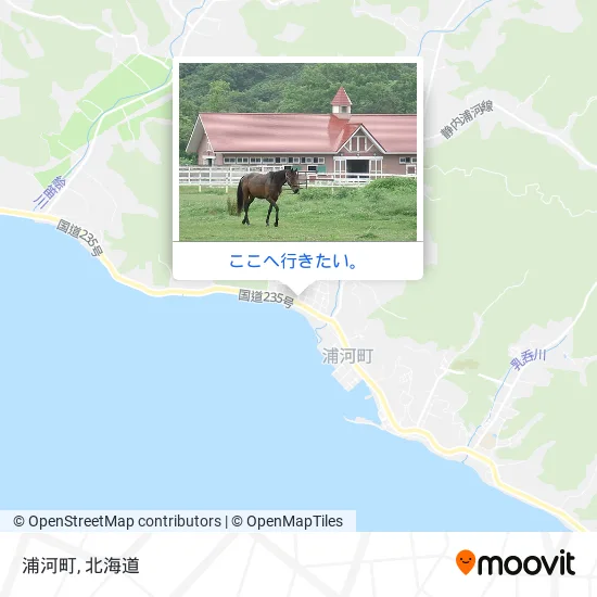 浦河町地図