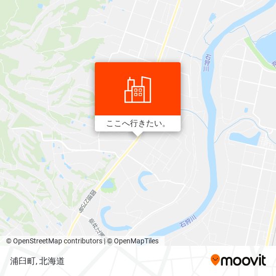 浦臼町地図