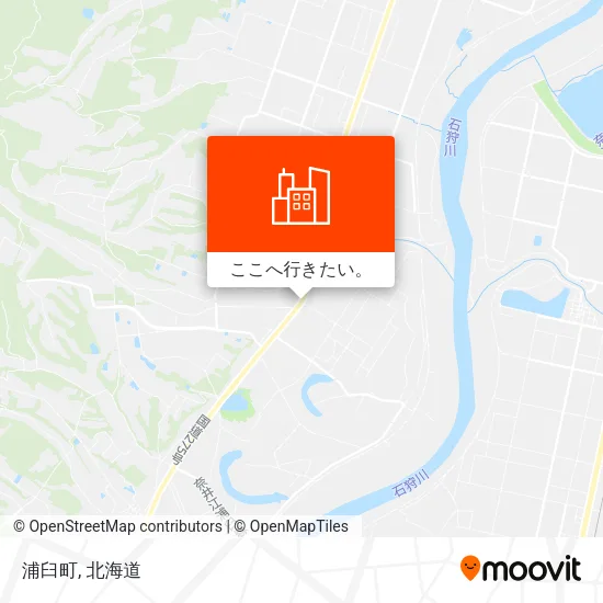 浦臼町地図