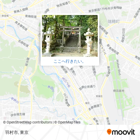 羽村市地図