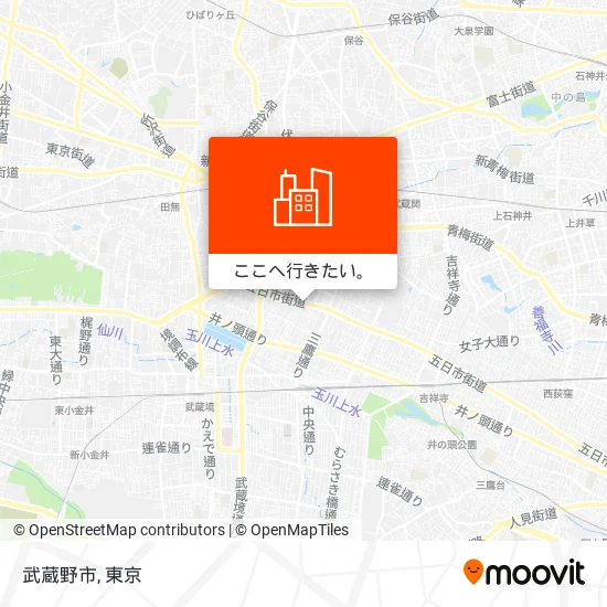武蔵野市地図