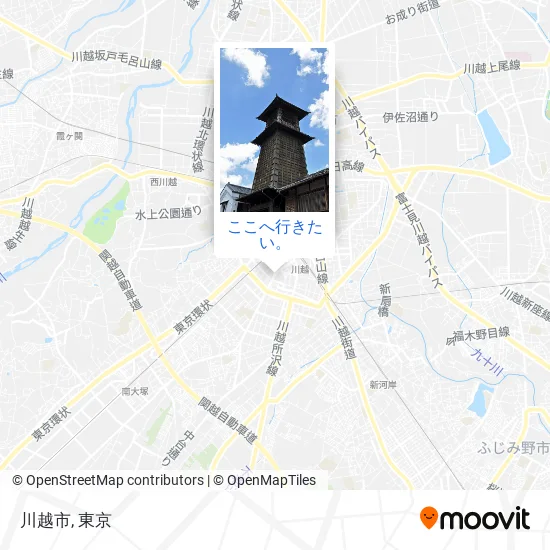 川越市地図