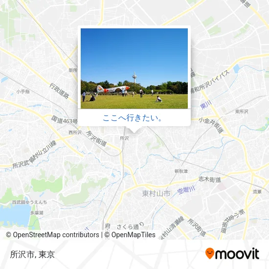 所沢市地図