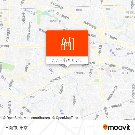 三鷹市地図