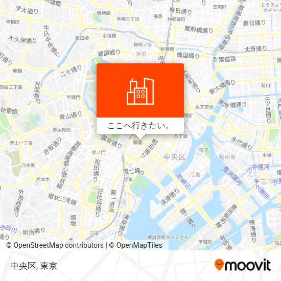 中央区地図