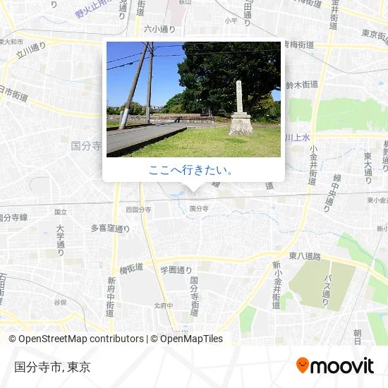 国分寺市地図