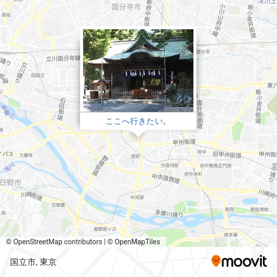 国立市地図