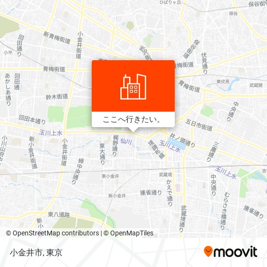 小金井市地図