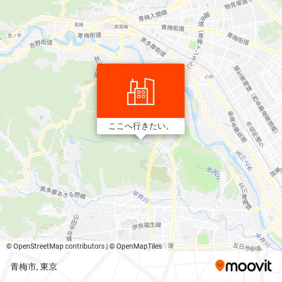 青梅市地図