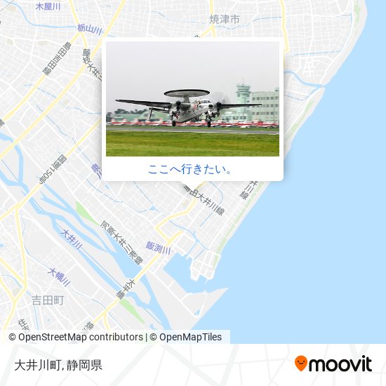 大井川町地図