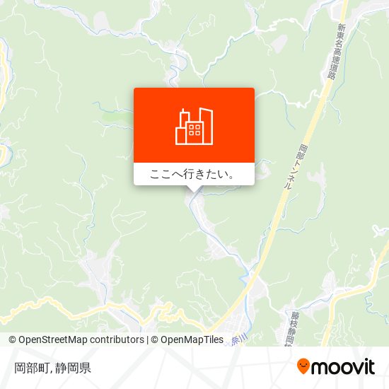 岡部町地図
