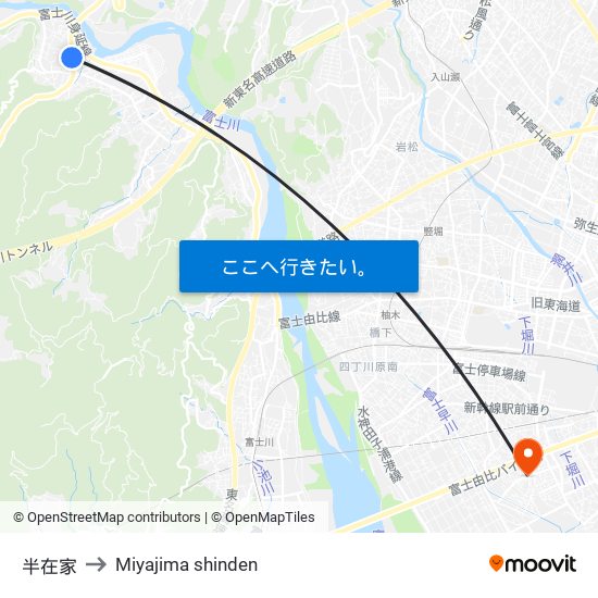 半在家 to Miyajima shinden map