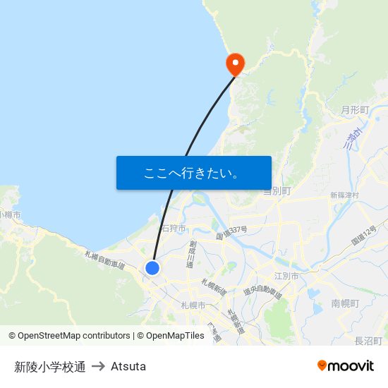 新陵小学校通 to Atsuta map