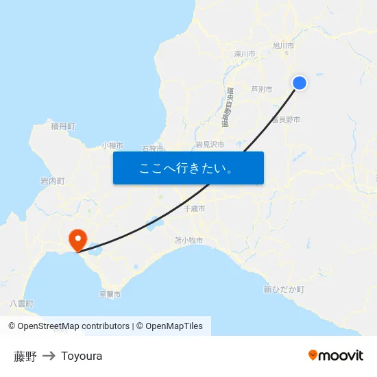 藤野 to Toyoura map