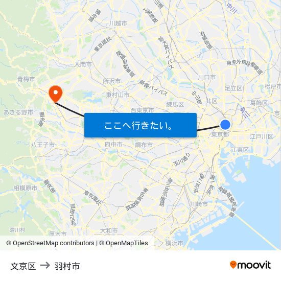 文京区 to 文京区 map