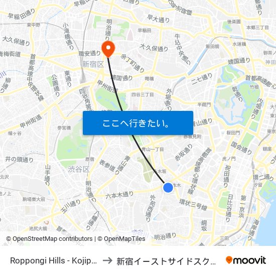 Roppongi Hills - Kojipro? to 新宿イーストサイドスクエア map