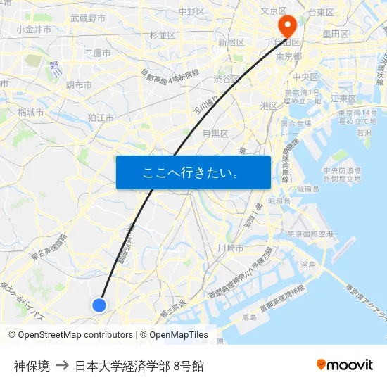 神保境 to 日本大学経済学部 8号館 map