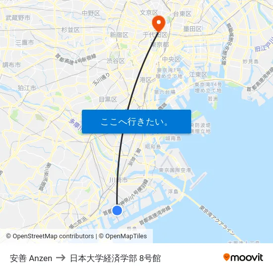 安善 Anzen to 日本大学経済学部 8号館 map