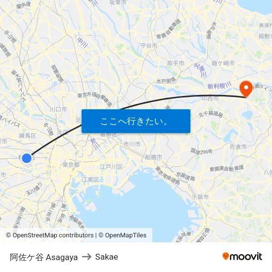 阿佐ケ谷 Asagaya to Sakae map