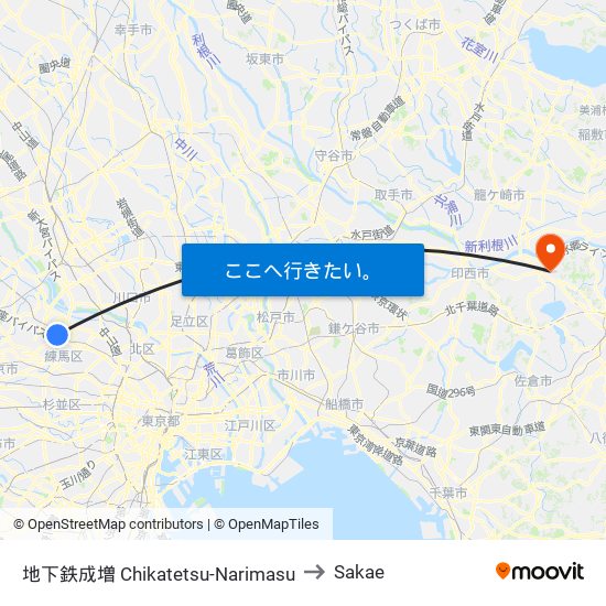 地下鉄成増 Chikatetsu-Narimasu to Sakae map