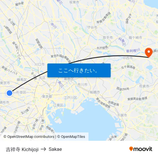 吉祥寺 Kichijoji to Sakae map