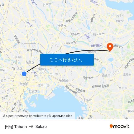 田端 Tabata to Sakae map