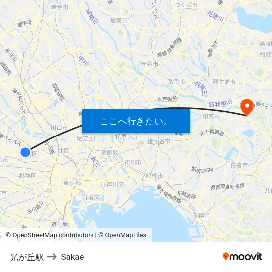 光が丘駅 to Sakae map