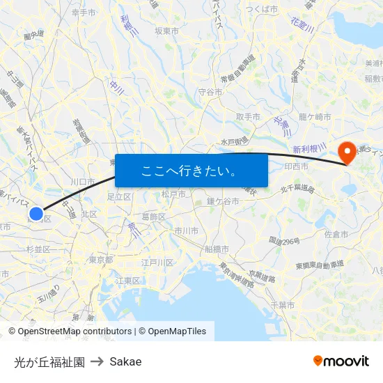 光が丘福祉園 to Sakae map