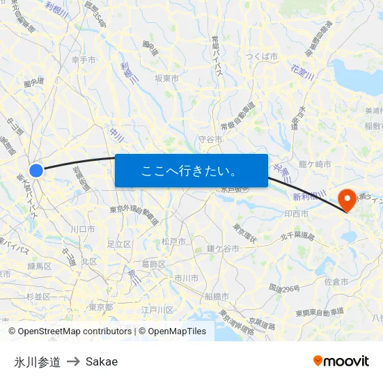 氷川参道 to Sakae map