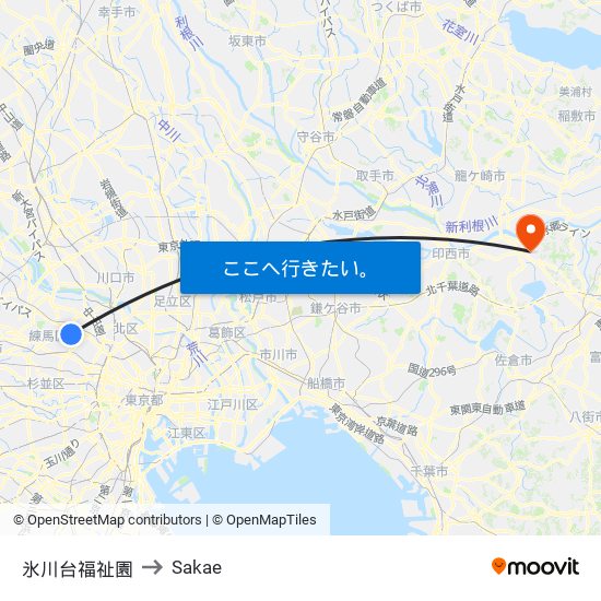 氷川台福祉園 to Sakae map