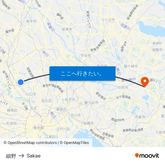 細野 to Sakae map