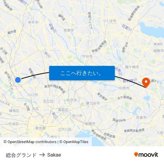 総合グランド to Sakae map