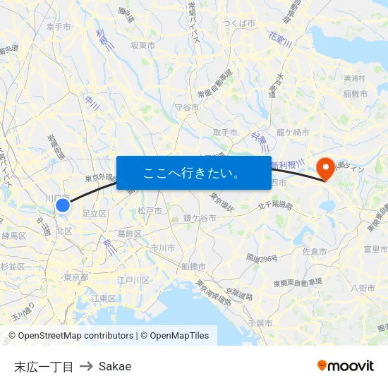 末広一丁目 to Sakae map