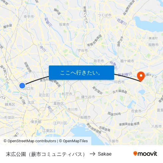末広公園（蕨市コミュニティバス） to Sakae map