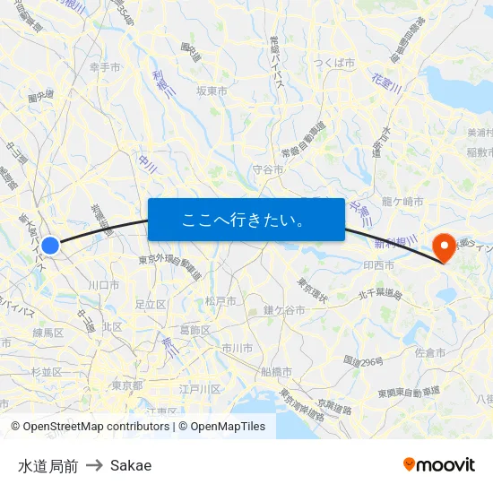 水道局前 to Sakae map