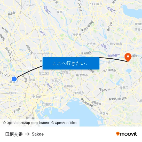 田柄交番 to Sakae map