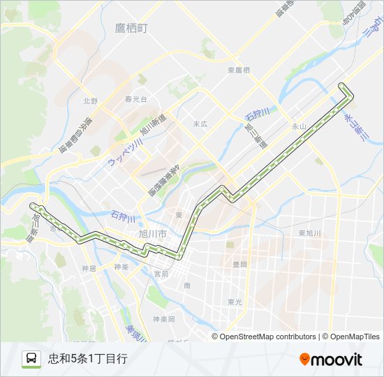 63-忠和 バスの路線図