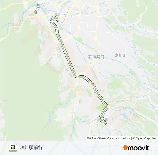 40-美瑛線 Bus Line Map
