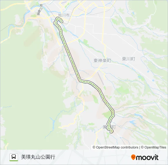 40-美瑛線 Bus Line Map