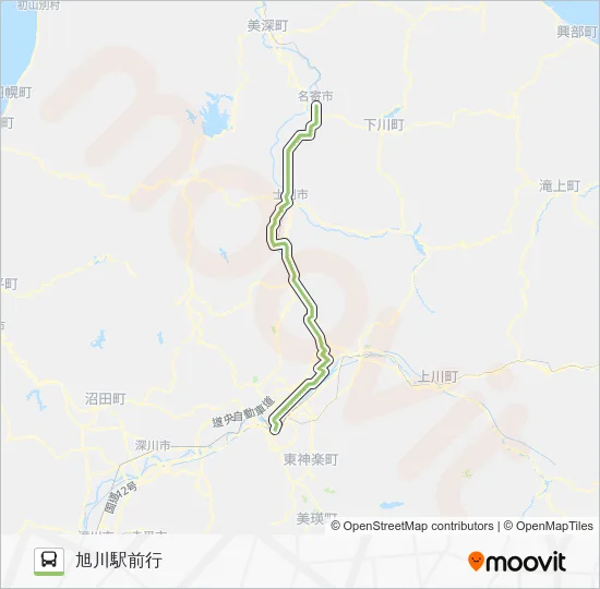 2-名寄線普通 Bus Line Map
