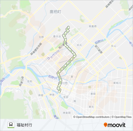 26-福祉村線 バスの路線図